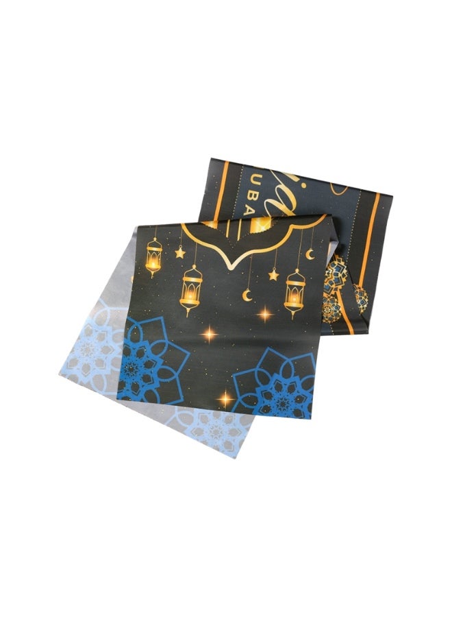 مفرش طاولة رمضان مبارك - زينة طاولة رمضان فوانيس المسجد الإسلامية - مستلزمات زينة حفلة رمضان مبارك 2026 - Image 5
